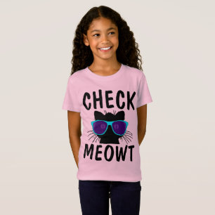 CONTROLEER MEOWT grappige T-shirts voor kinderen