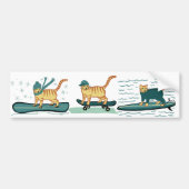 CONTROLEER MEOWT Sporty Cats Bumpersticker (Voorkant)