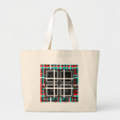 Controleer mijn Squares Curves.png Grote Tote Bag (Voorkant)