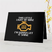 Controleer motor licht glans grappige auto auto mo kaart (Gele Bloem)