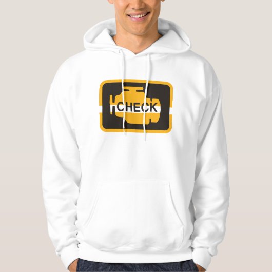 Controleer motor licht Mannen hoodie (Voorkant)