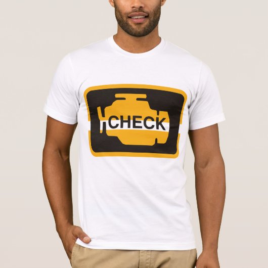 Controleer motor licht Mannen T-shirt (Voorkant)