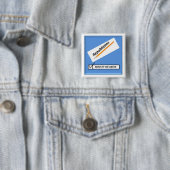 Controleer nr... Republikeinen Vierkante Button 5,1 Cm (In situ)