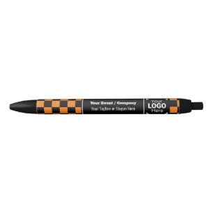 Controleer Oranje Bedrijf Logo: Fun Conference Giv Zwarte Inkt Pen