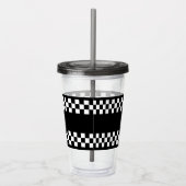 Controleer raceontwerp acryl drinkbeker (Rechts)