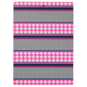 Controleer strepen Harlequin gemengd patroon ontwe Klembord (Achterkant)