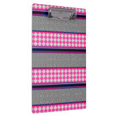 Controleer strepen Harlequin gemengd patroon ontwe Klembord (Rechts)