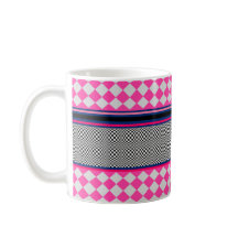 Controleer strepen Harlequin gemengd patroon ontwe