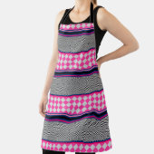 Controleer Stripes Kite gemengd patroon ontwerp Schort (Insitu)