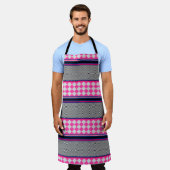 Controleer Stripes Kite gemengd patroon ontwerp Schort (Gedragen)