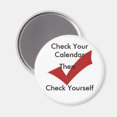 Controleer uw agenda magneet (Voorkant / Achterkant)