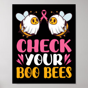 Controleer uw bloed Bijen Borstkanker Bewustzijn B Poster