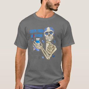 Controleer uw bloedsuikerspiegel sm t-shirt