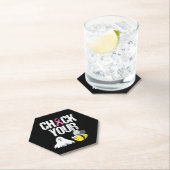 Controleer uw boe bijen Funny Breast Cancer Hallow Kartonnen Onderzetters (Insitu)