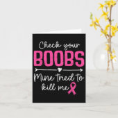 Controleer uw Borstkanker Awareness Survivor Kaart (Gele Bloem)