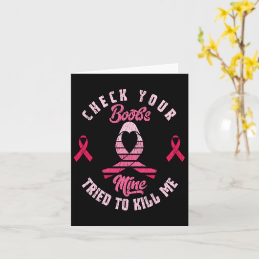 Controleer uw borstlint Borstkanker Awareness S Kaart (Gele Bloem)