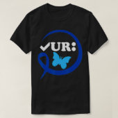 Controleer uw Colon Funny Colon Cancer Awareness B T-shirt (Design voorkant)