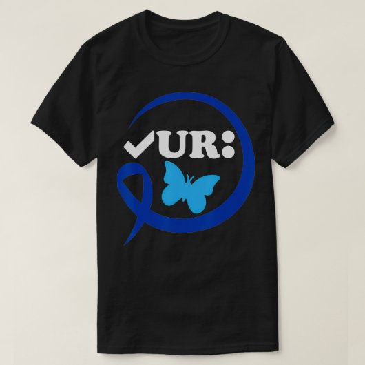 Controleer uw Colon Funny Colon Cancer Awareness B T-shirt (Design voorkant)