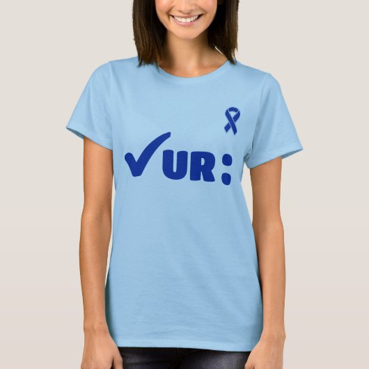 Controleer Uw Colon T-shirt (Voorkant)