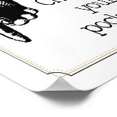 Controleer uw herinneringen voor voetjes waskamer Poster (Hoek)