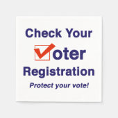 Controleer uw kiezersregistratie 2024-verkiezing servet (Voorkant)