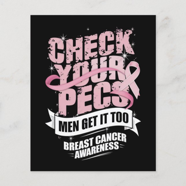 Controleer uw PECS-Mannen Borstkanker Bewustzijn (Voorkant)
