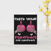 Controleer uw pompoenen borstkanker bewustzijn Hal Kaart (Gele Bloem)