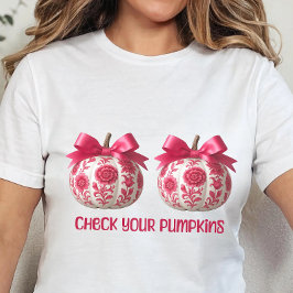 Controleer uw pompoenen, Borstkanker Overlevende Tri-Blend Shirt