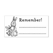 CONTROLEER UW REMINDER BENJI RABBIT RUBBER STEMP RUBBERSTEMPEL (Afrduk)