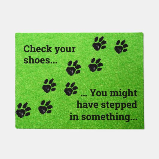 Controleer uw schoenen Deurmat (Voorkant)