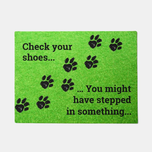 Controleer uw schoenen Deurmat (Voorkant)