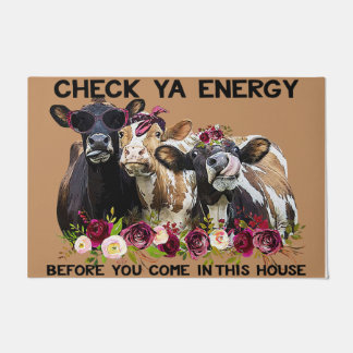 Controleer Ya Energy Koe Doormat, cute Koe met ven Deurmat