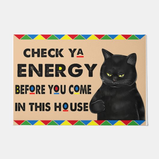 Controleer Ya Energy Welcome Mat, Sluitend cadeau Deurmat (Voorkant)