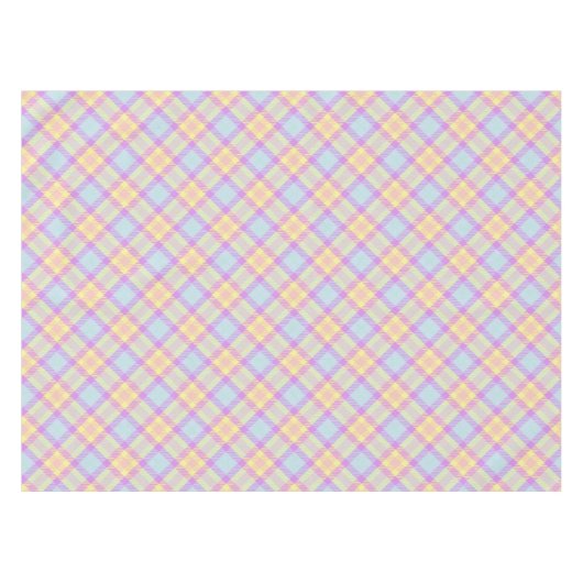  controleerpatroonlavendel blauw tafelkleed (Voorkant (Horizontaal))