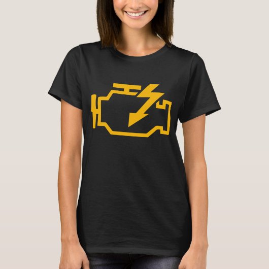 Controlelampje Grappige monteur T-shirt (Voorkant)