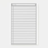 Controlelijst (aangepaste kleur) post-it® notes (Voorkant)