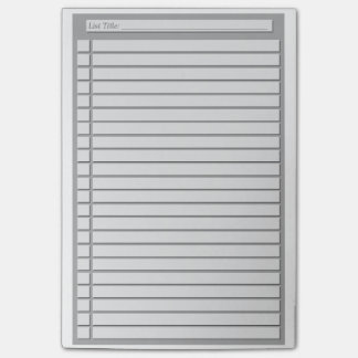 Controlelijst (aangepaste kleur) post-it® notes