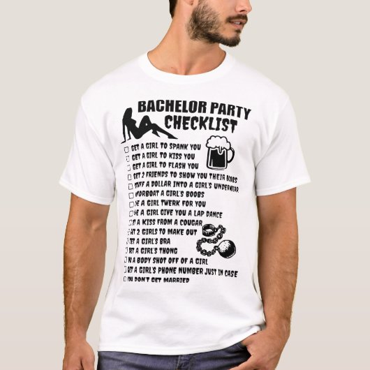 controlelijst bachelor t-shirt (Voorkant)
