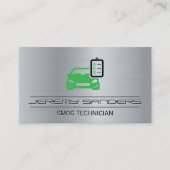 Controlelijst en pictogram auto visitekaartje (Voorkant)