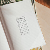 Controlelijst, Memo of To Do List, Bullet Journal Rubberstempel