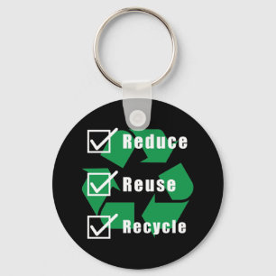 Controlelijst milieubeheer minder hergebruik Recyc Sleutelhanger