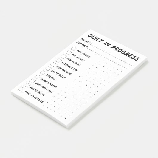 Controlelijst Quilt-in-uitvoering Post-it® Notes (Schuin)