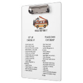 Controlelijst RV Trailer bewerkbaar instellen en a Klembord (Links)