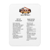 Controlelijst RV Trailer bewerkbaar instellen en a Magneet (Verticaal)