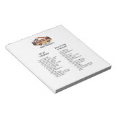 Controlelijst RV Trailer bewerkbaar instellen en a Notitieblok (Schuin)