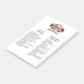 Controlelijst RV Trailer bewerkbaar instellen en a Post-it® Notes (Schuin)