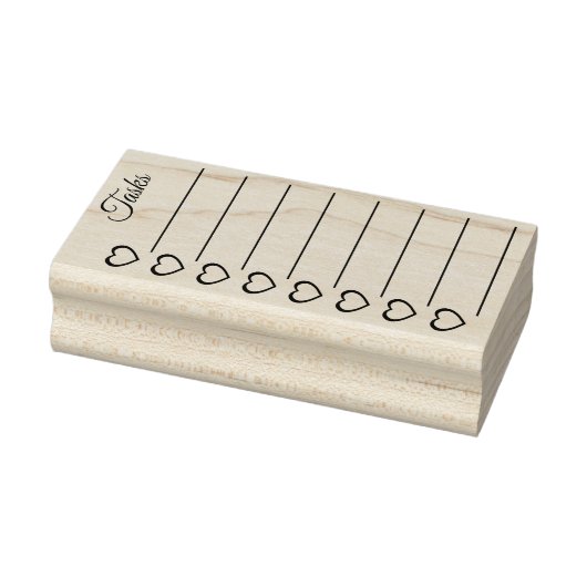 Controlelijst Stempel met Hartjes (Stempel)