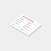 Controlelijst vereist actie post-it® notes (Schuin)