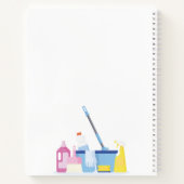 Controlelijst voor bedrijfsreinigingsservice notitieboek (Achterkant)