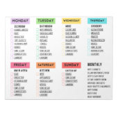 Controlelijst voor dagelijkse/wekelijkse reiniging notitieblok (Voorkant)